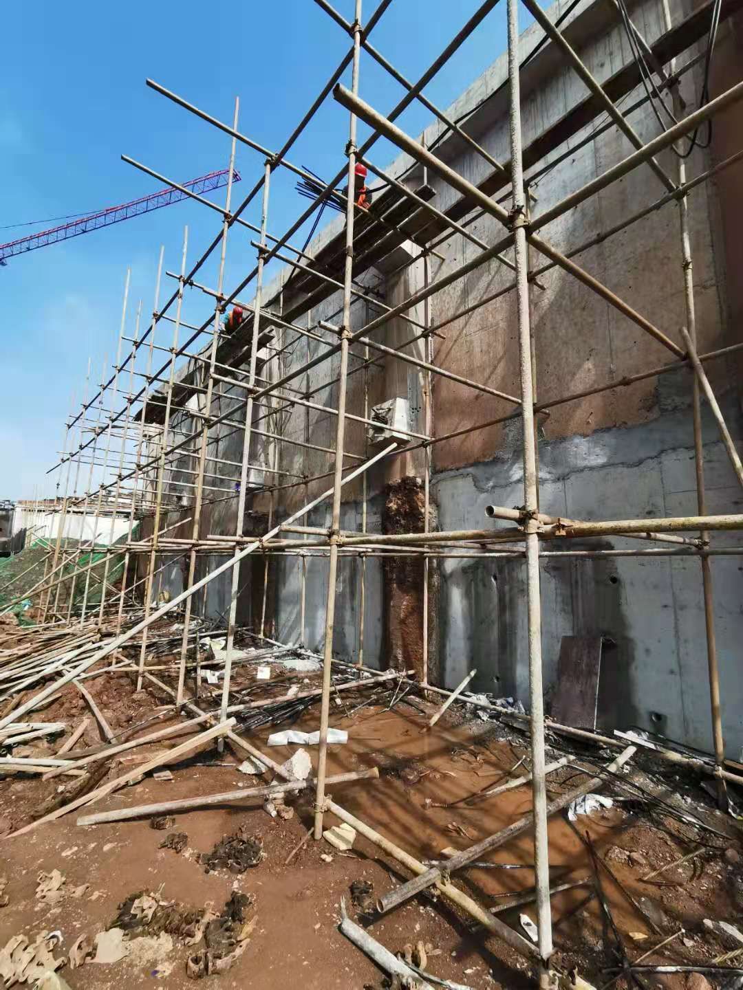 預應力錨索施工現場